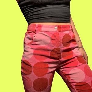 SOLD: Polka Dot Corduroy Bellbottoms
